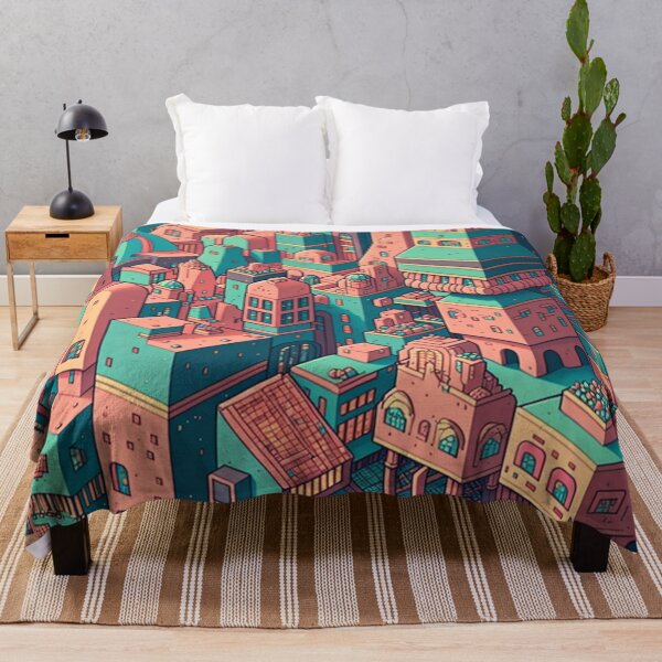 Item preview, Cute Retro City Pattern designed and sold by portraitnoire.
