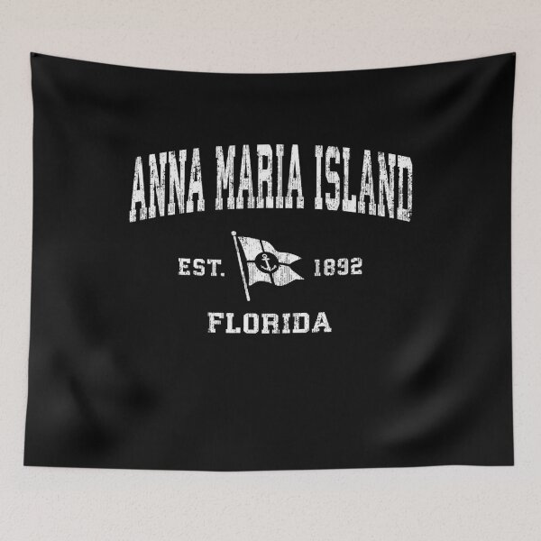 Item preview, Anna Maria Island Fl Vintage Nautical Boat Anchor Flag designed and sold by Melanies16.