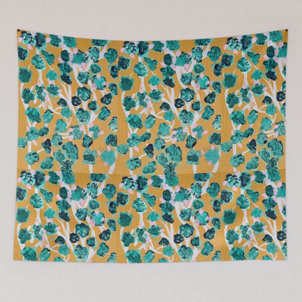 Item preview, Teal Blossoms - Art designed and sold by jolabrese.