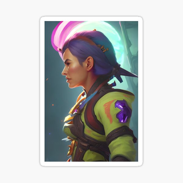 Item preview, A serious female assassin sticker designed and sold by PixaPexel.