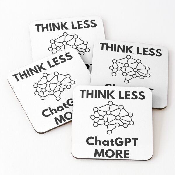 Item preview, Think Less ChatGPT More designed and sold by Nepaz-Designs.
