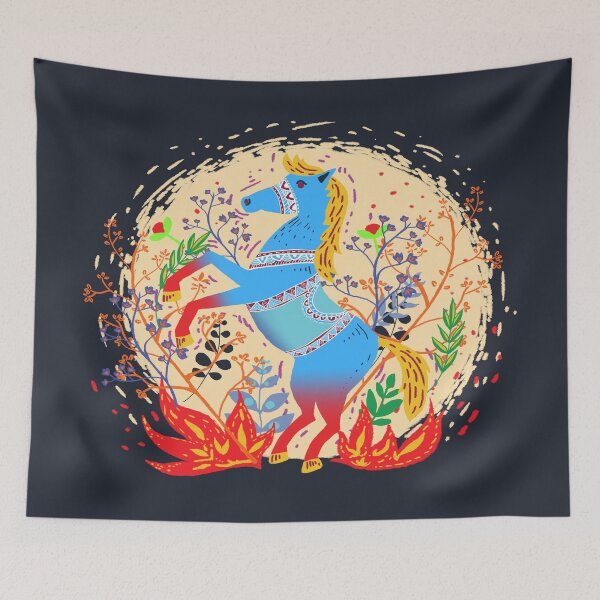 Item preview, Horse on fire  designed and sold by craftipixel.