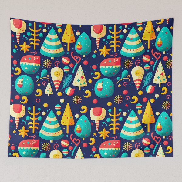 Item preview, Kids wallpaper Christmas pattern #27 designed and sold by FunArt4You.
