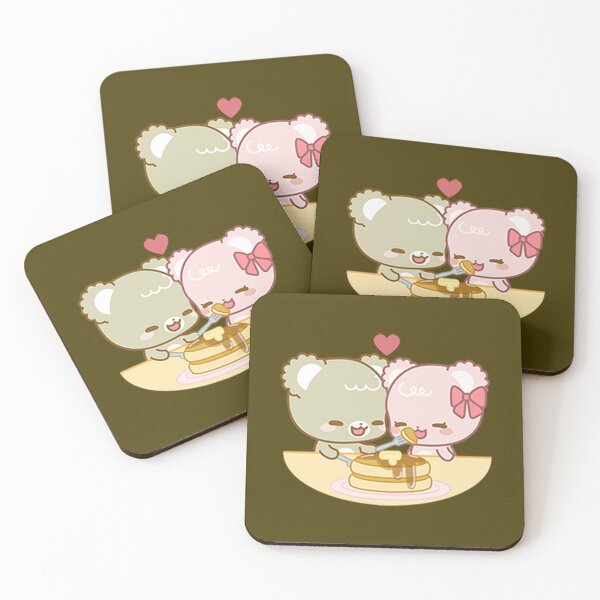 Item preview, Cute Sugar Cubs Eating Honey Cake Together designed and sold by fatherfarm.