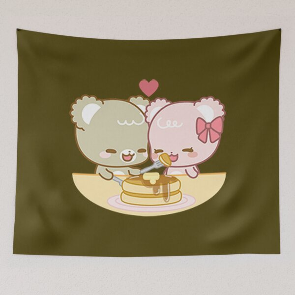 Item preview, Cute Sugar Cubs Eating Honey Cake Together designed and sold by fatherfarm.