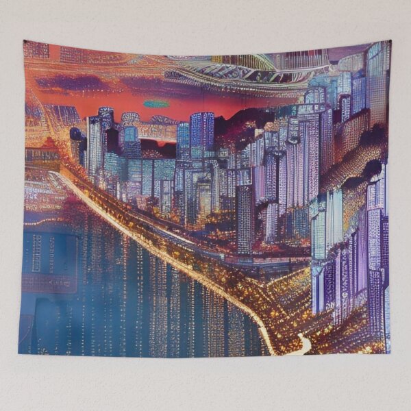 Item preview, Busan Skyline Art designed and sold by Places On Earth.