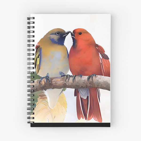 Item preview, Colorful Birds In Love Couple, Loving Birds, Valentines Day Gift designed and sold by TMelonShop.