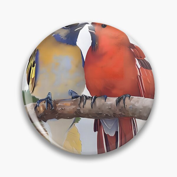 Item preview, Colorful Birds In Love Couple, Loving Birds, Valentines Day Gift designed and sold by TMelonShop.