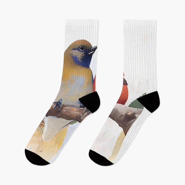 Item preview, Colorful Birds In Love Couple, Loving Birds, Valentines Day Gift designed and sold by TMelonShop.