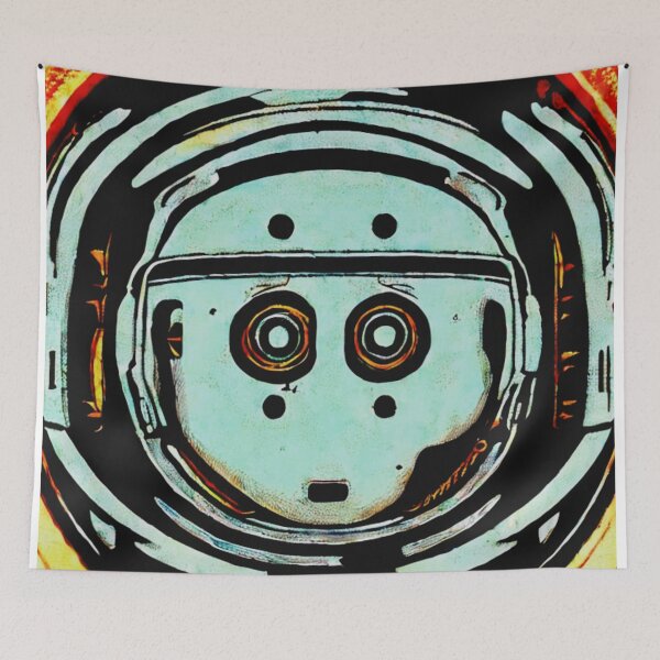 Item preview, A little robot staring at you | comics aesthetics designed and sold by spinolator.