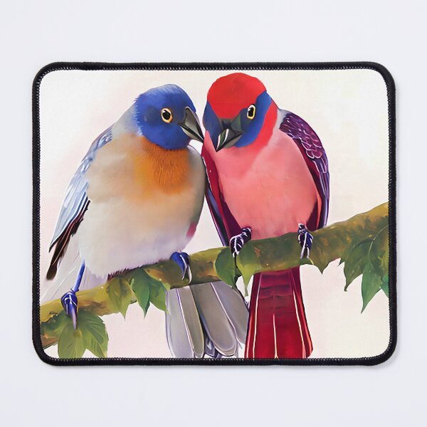 Item preview, Colorful Birds In Love Couple, Birds Lovers, Valentines Day Gift designed and sold by TMelonShop.