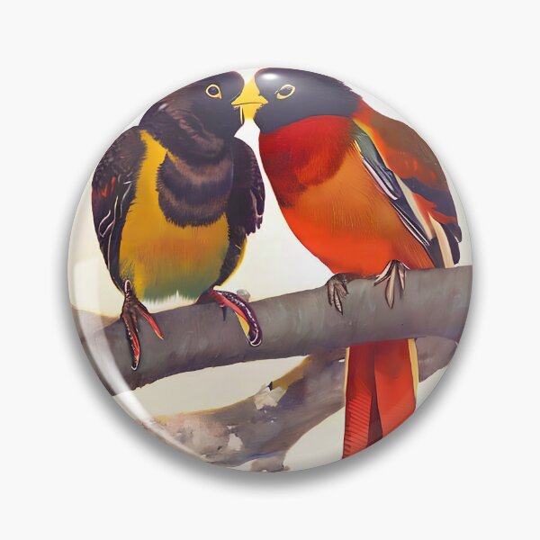 Item preview, Colorful Loving Birds, Cute Birds Love Couple, Valentines Day Gift designed and sold by TMelonShop.