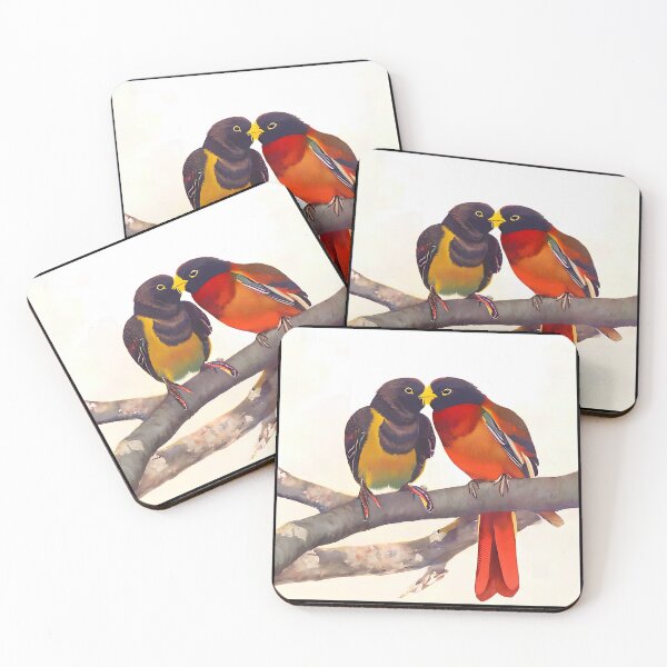 Item preview, Colorful Loving Birds, Cute Birds Love Couple, Valentines Day Gift designed and sold by TMelonShop.