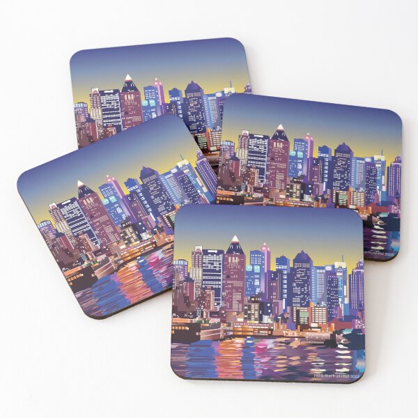 Item preview, New York City Skyline at Night designed and sold by Mira  Markusfeld.