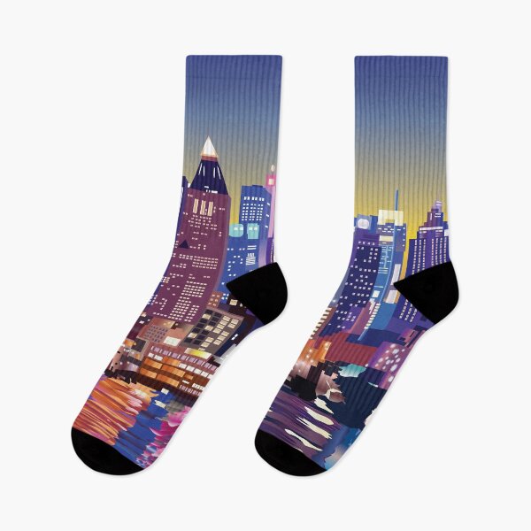 Item preview, New York City Skyline at Night designed and sold by Mira  Markusfeld.