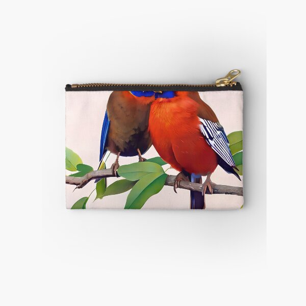 Item preview, Colorful Birds In Love Couple, Birds Kissing, Valentines Day Gift designed and sold by TMelonShop.