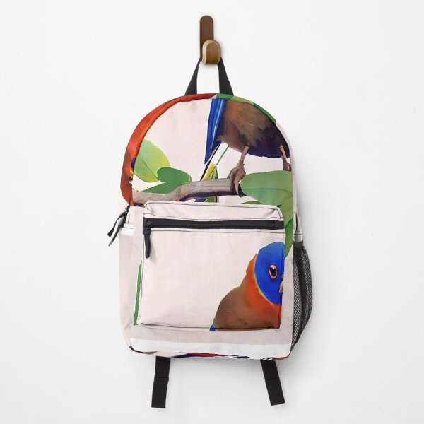 Item preview, Colorful Birds In Love Couple, Birds Kissing, Valentines Day Gift designed and sold by TMelonShop.