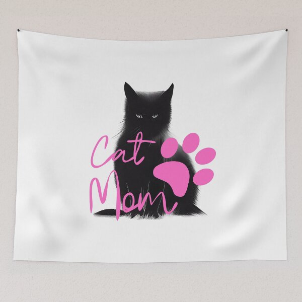 Item preview, Black Cat With Cat Mom, Devils Eye Kitten designed and sold by adembulut.