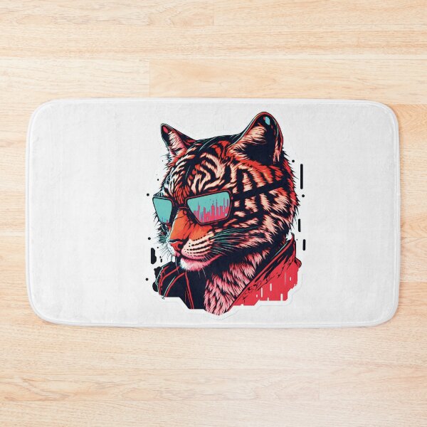 Item preview, Cyberpunk neon Tiger #6 designed and sold by PhiloSophyEye.