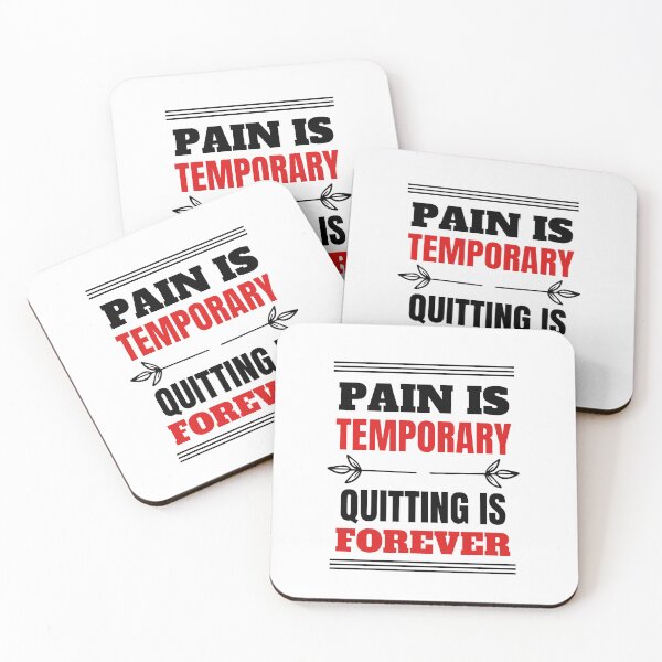 Item preview, Pain Is Temporary Quitting Lasts Forever designed and sold by art-and-sticker.