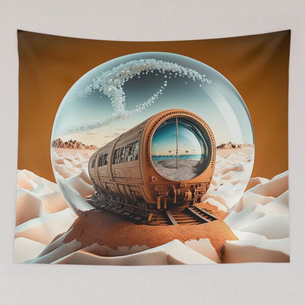 Item preview, Mars Train in a Martian Snowglobe designed and sold by forwardthinker.