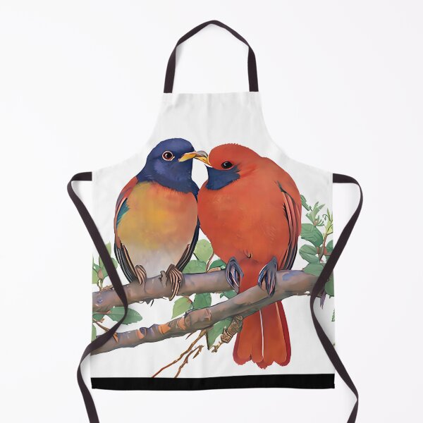 Item preview, Digital Painting, Loving Birds Couple In Love, Valentines Day Gift designed and sold by TMelonShop.