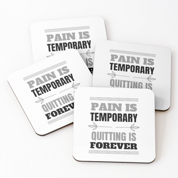 Item preview, Copy of Pain Is Temporary Quitting Lasts Forever designed and sold by art-and-sticker.