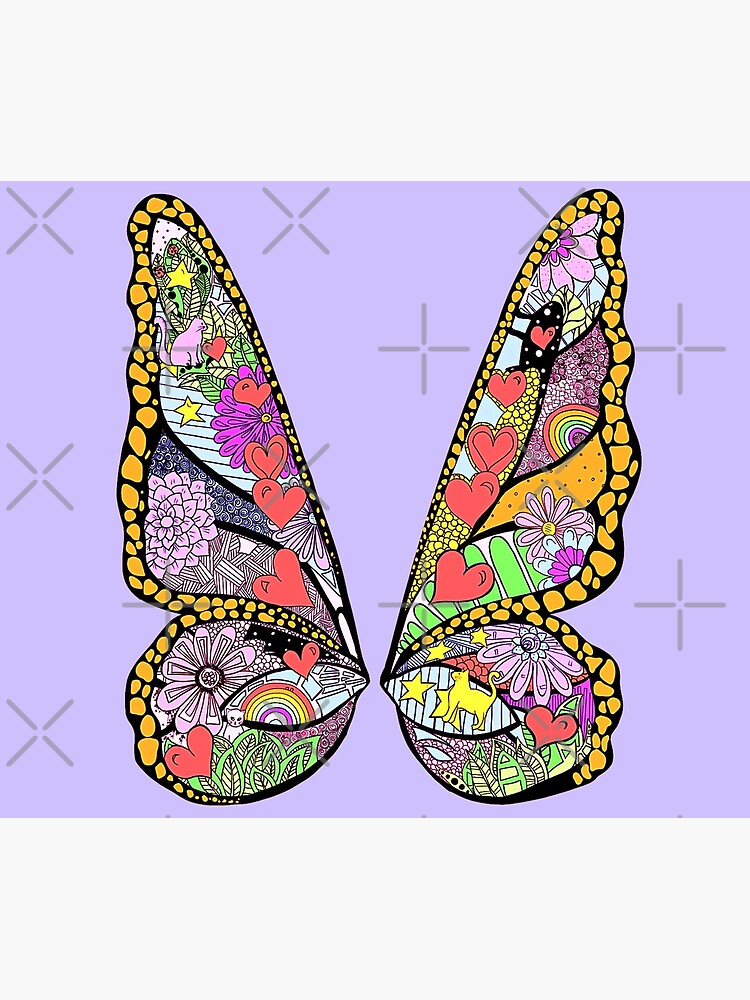 Disover 1 - LIGHT PURPLE - Size Small - Butterfly Mural Nashville Taylor BACHELORETTE PARY BRIDAL Tapestry