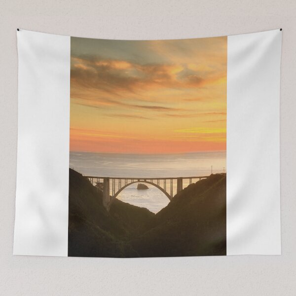 Item preview, Bixby Creek Bridge with Canyon and Vibrant Sunset designed and sold by yhelfman.
