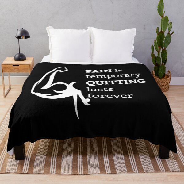 Item preview, Pain Is Temporary Quitting Lasts Forever gym quote  designed and sold by Pixtela ..