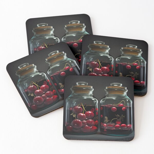 Item preview, Cherry Preserves in Glass Jars" designed and sold by forwardthinker.