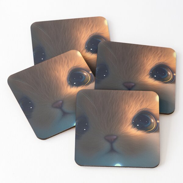 Item preview, Uber fluffy and cute cartoon rabbit closeup designed and sold by RK - Shop.