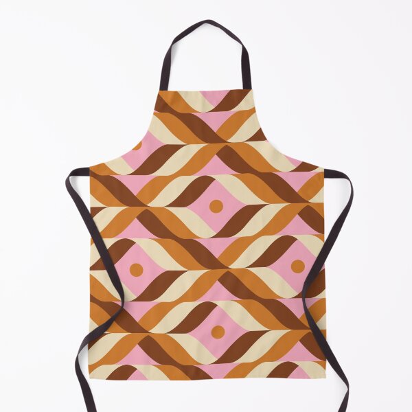 Item preview, Retro midcentury modern 70s vintage pattern designed and sold by ReneMagritteArt.