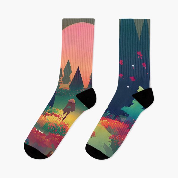 Item preview, Walking In Forest At Night During Spring Season, Kawaii Art Gift designed and sold by TMelonShop.