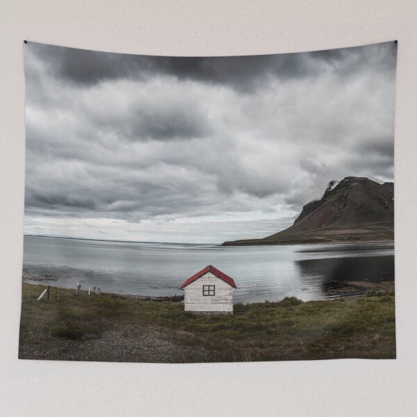 Item preview, Iceland Panorama – Volcano Edge Hut designed and sold by lesslinear.