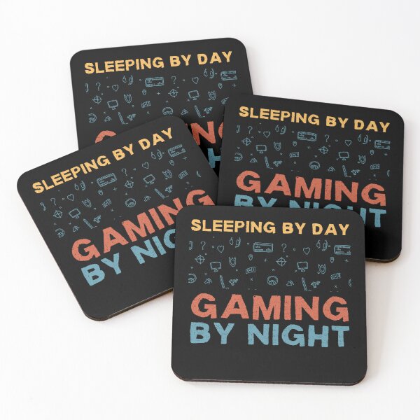 Item preview, Sleeping By Day Gaming By Night funny gamer gift designed and sold by med-sp-shop5.
