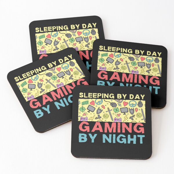 Item preview, Sleeping By Day Gaming By Night funny gamer gift designed and sold by med-sp-shop5.