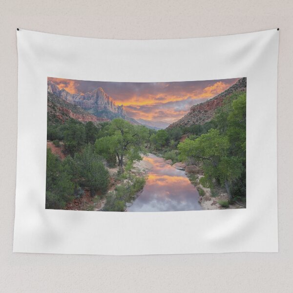 Item preview, The Watchman and Virgin River at Zion National Park designed and sold by yhelfman.