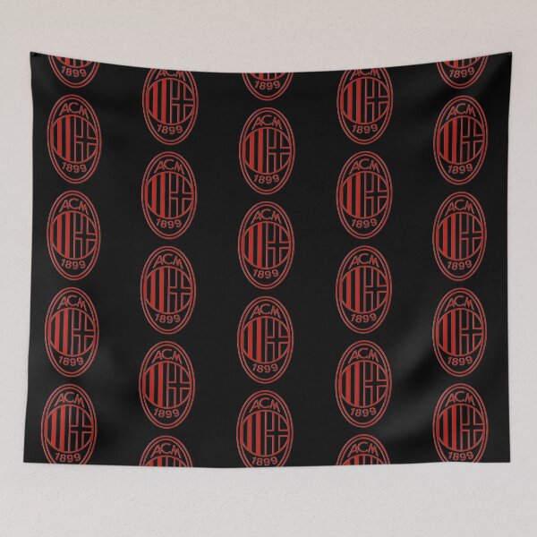 Item preview, Ac milan red rossonari milano curva sud curvasud milano ac milan blue fan yellow gray black white close flag logo san siro sero lombardi designed and sold by CURVA-SUD.