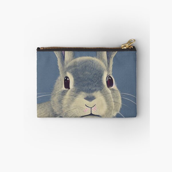 Item preview, Floral Blue Greyish Fuzzy Lop Cute Bunny Mom designed and sold by wigobun.