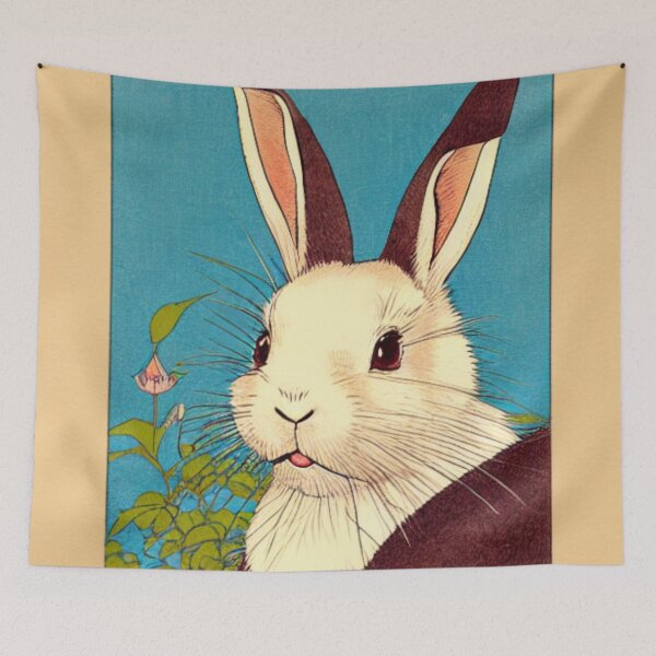 Item preview, Cute White Mini Lop Rabbit American Cutest Bunny designed and sold by wigobun.