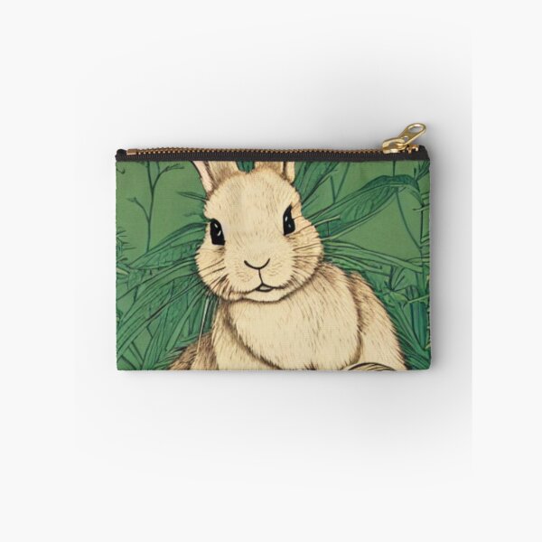 Item preview, Cute White Fluffy Bunny Plant Nature Lover designed and sold by wigobun.