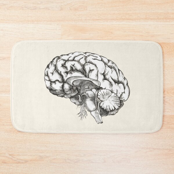 Item preview, Cerebro lateral, hojas, positividad, creatividad, hemisferio cerebral derecho, salud, mental, mente designed and sold by Collagedream.