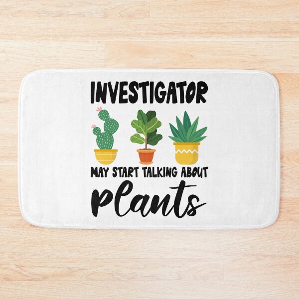 Artikelvorschau, Der Ermittler kann anfangen, über Pflanzen zu sprechen, Zitat zum Design von Gartenpflanzen entworfen und verkauft von Dogs Geeky⭐⭐⭐⭐⭐.