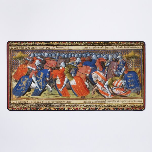 Item preview, LANCELOT OF THE LAKE IN THE TOURNAMENT OF CAMELOT Arthurian Legends Medieval Miniature designed and sold by BulganLumini.