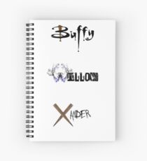 Buffy, Willow, Xander Spiral Notebook
