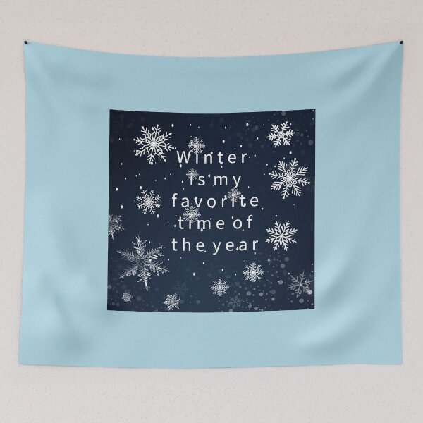 Item preview, Winter is my favorite time of the year snowflake designed and sold by RemieJames.