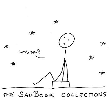 Artwork thumbnail, "why me?" sad stick figure comic strip by NoelleNotions