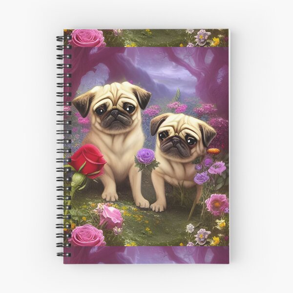 Item preview, Pugs in Wonderland  designed and sold by kosmicfairytale.