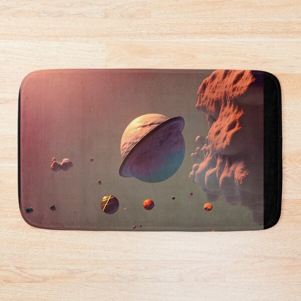 Item preview, Planets and Rocks in a Sky of Pink and Bright Sun Gift designed and sold by TMelonShop.